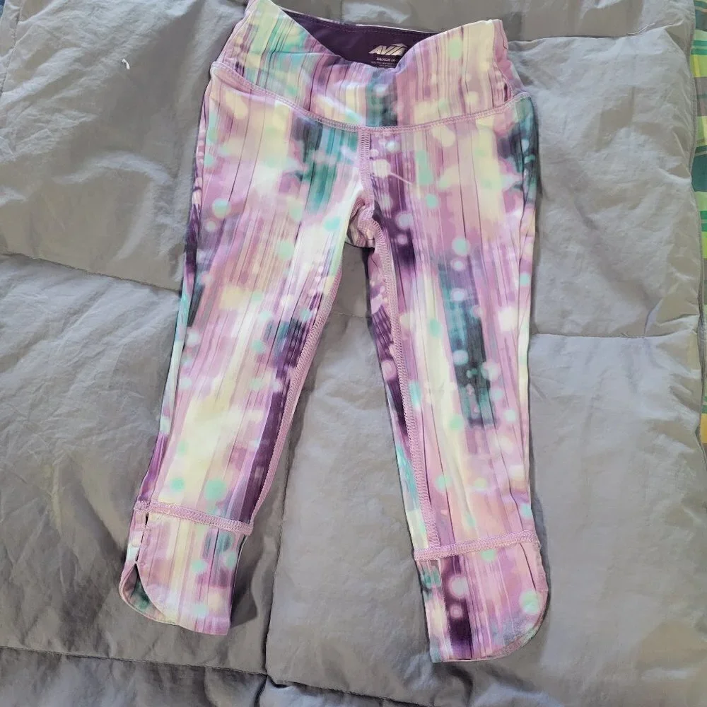 Avia performance leggings with purple hues